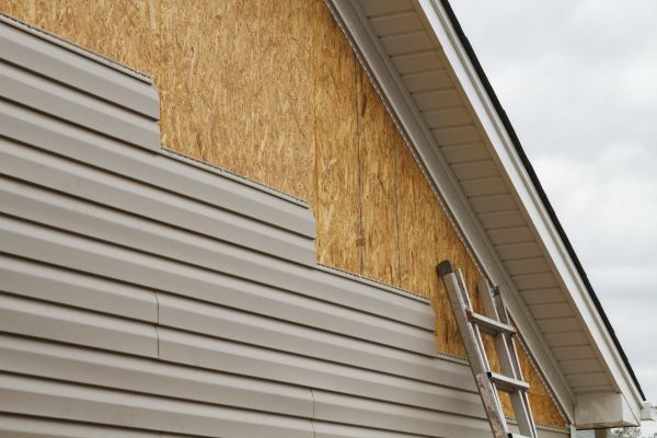 Grey Vinyl Siding Installation in Shingle Springs